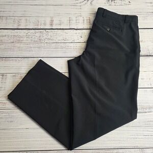 FootJoy FJ Mens Golf Dress Pants Black Waist 36 Hemmed To 31 Inseam Poly Spandex